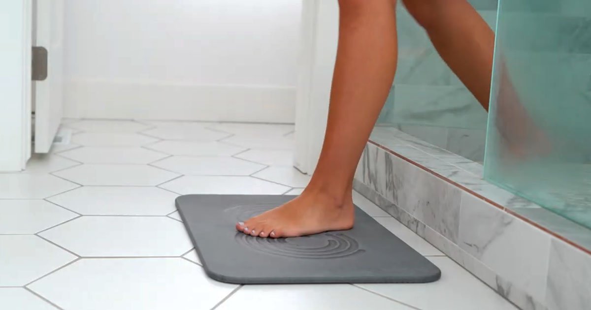 stone bath mat