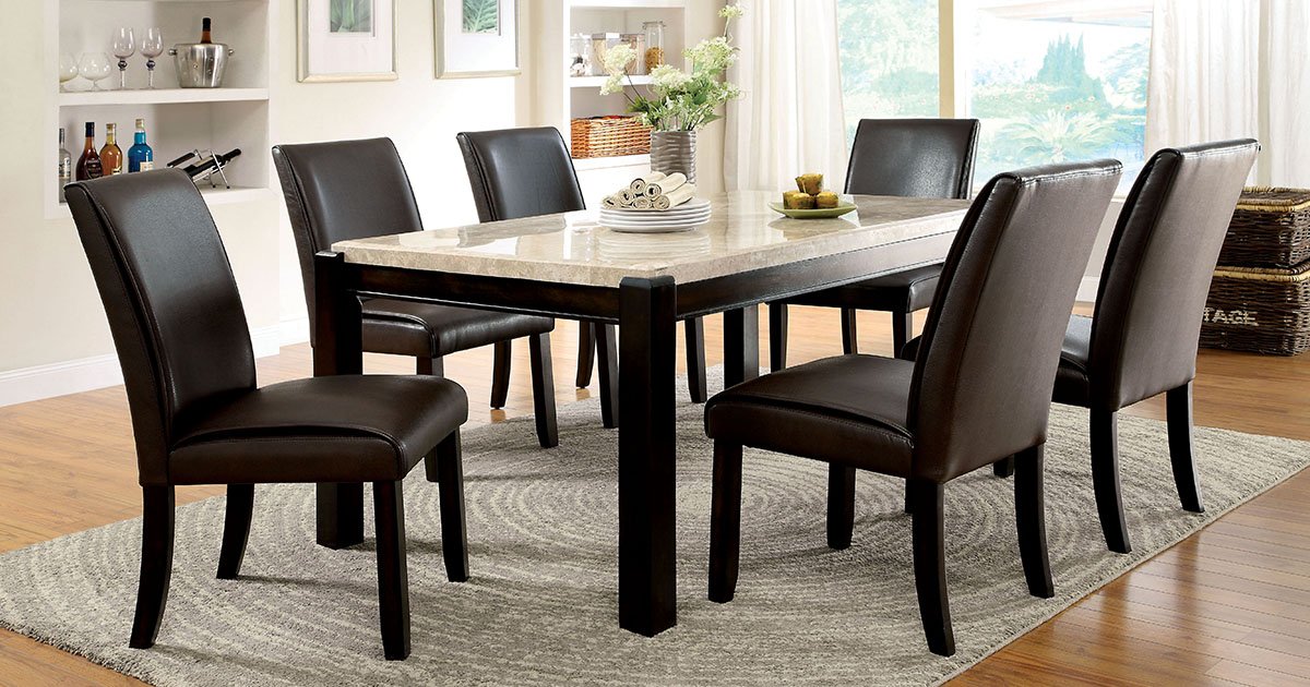 black dining chairs